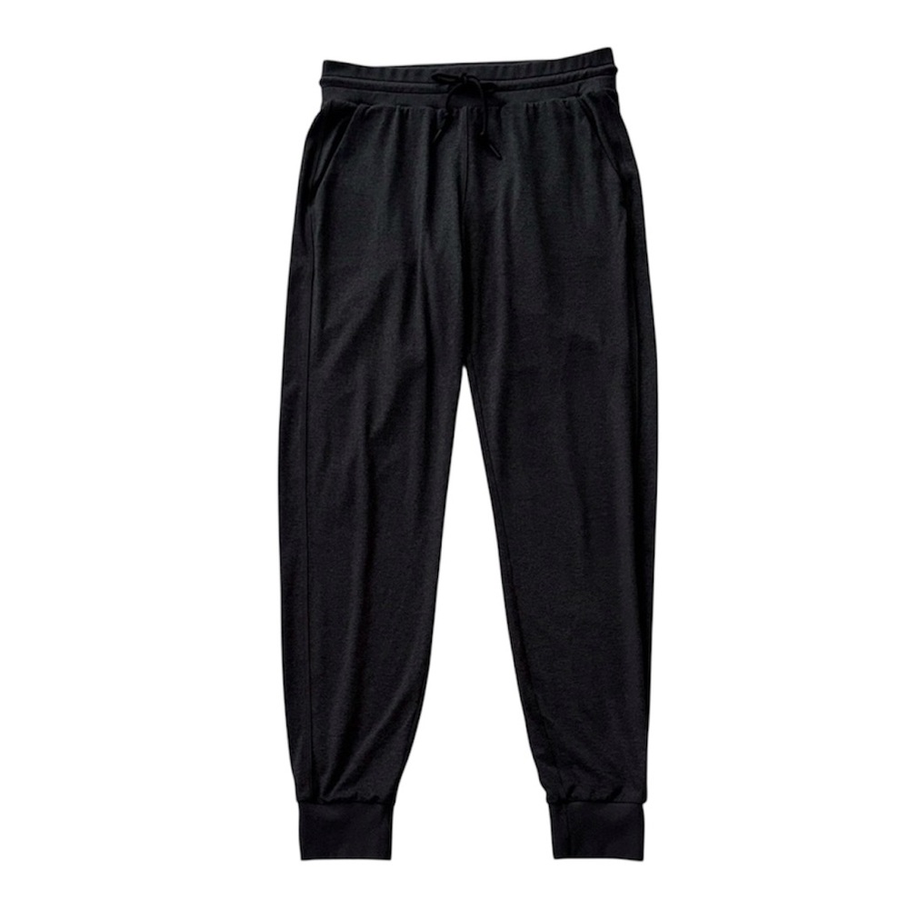 Athleta Black & Gray Heathered Jogger Pants With Pockets Size S/T